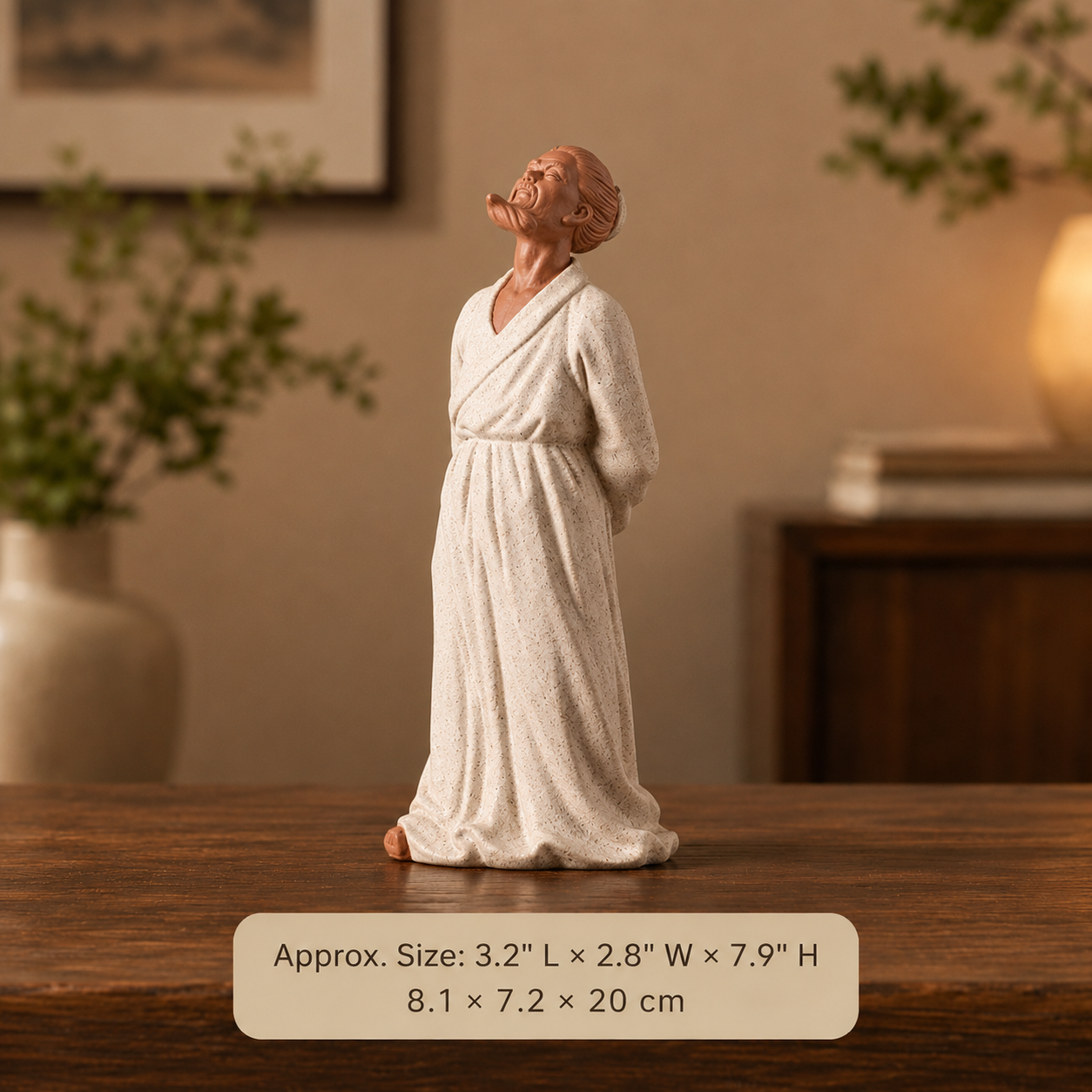 Lao Tzu Four Sages Statue Set – Zen Home Decor for Desk, Shelf & Tea Table