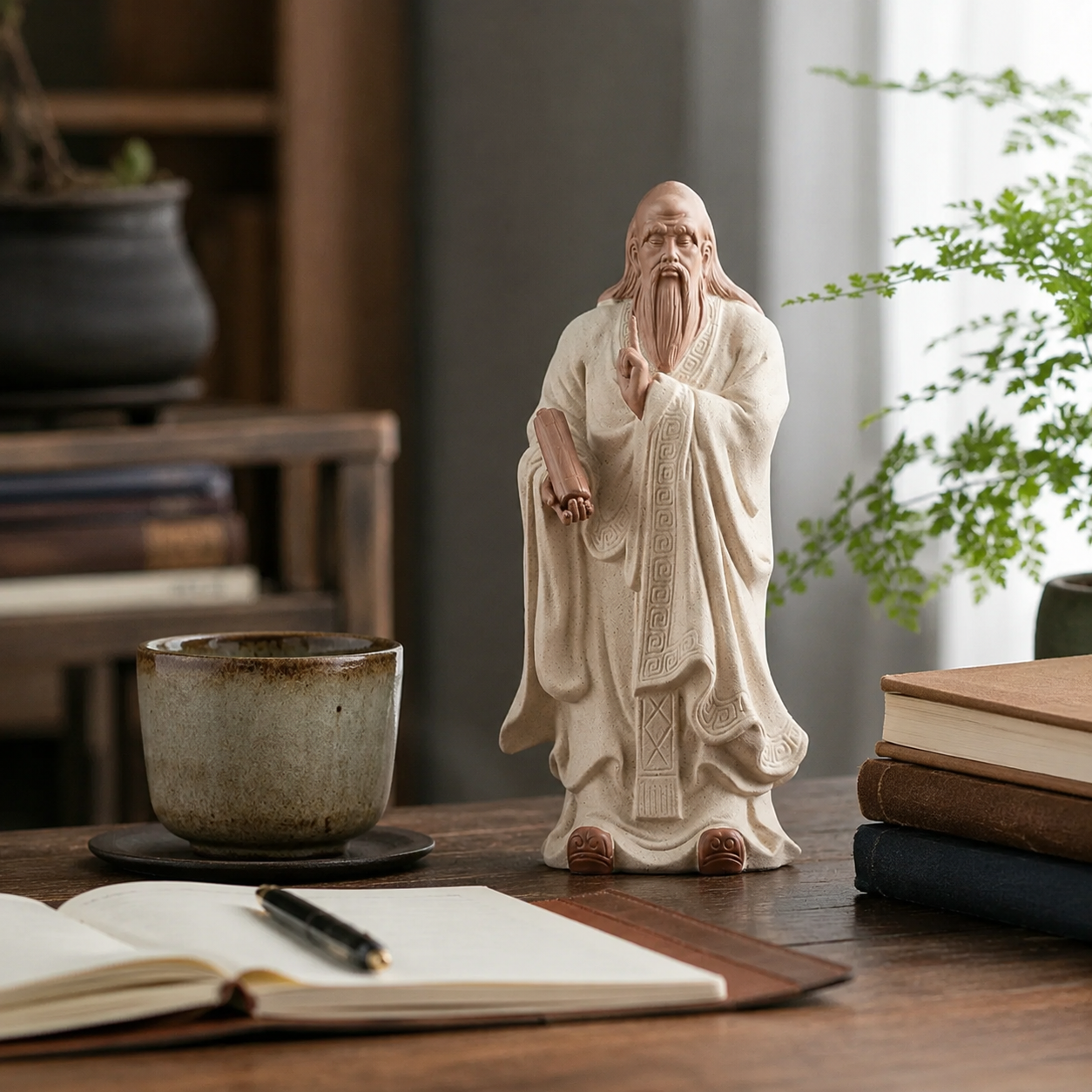 Laozi Desk Decor Statue