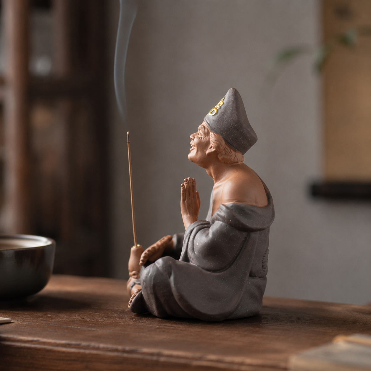 Jigong Incense Holder Statue