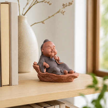 Tea God Elder Stone Resin Statue