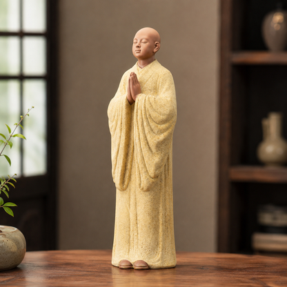 Zen Monk Prayer Statue