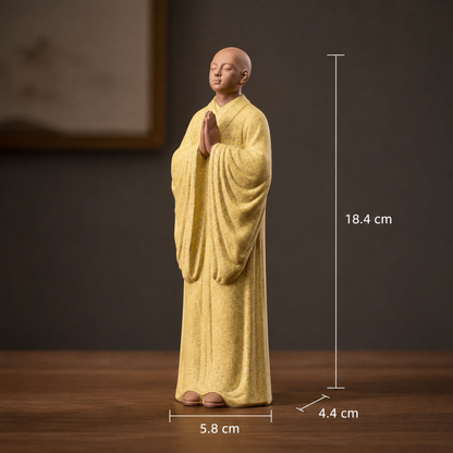 Zen Monk Prayer Statue