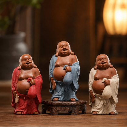 Mini Happy Laughing Buddha Statue