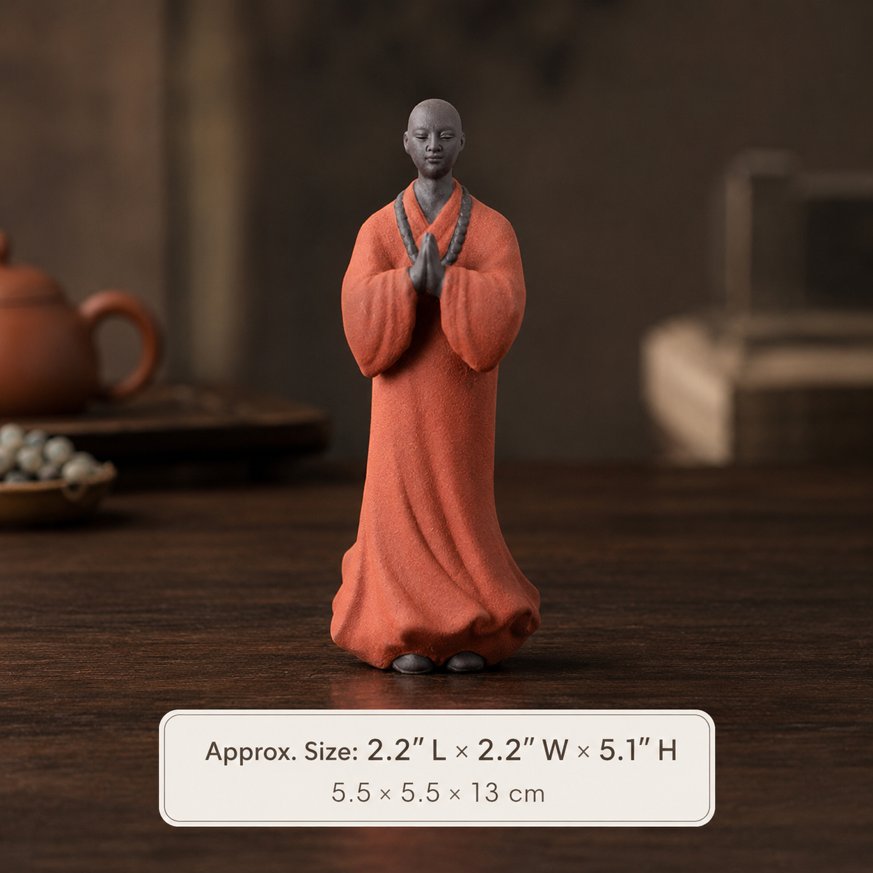 Standing Monk Statue – Peaceful Zen Decor for Home & Office