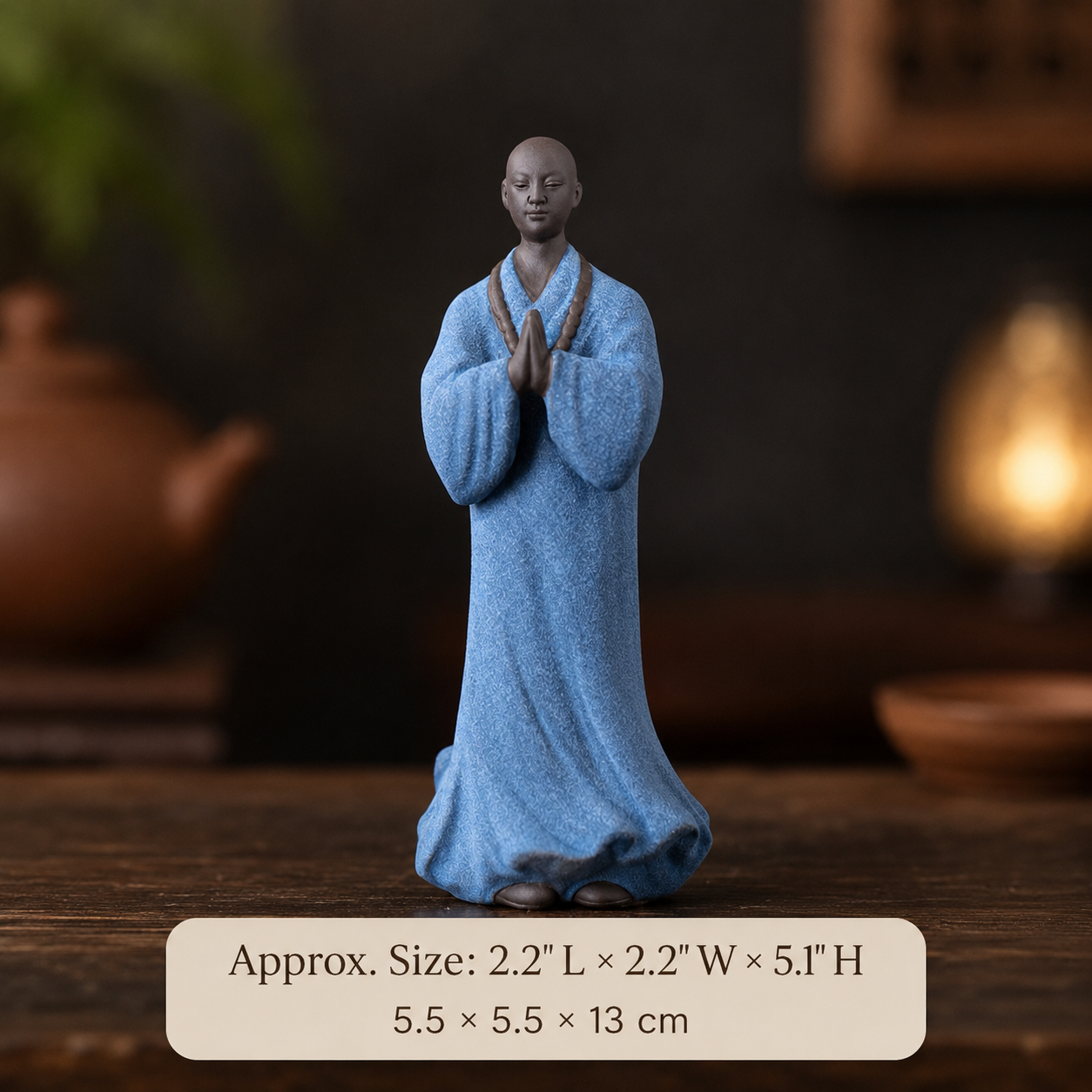 Standing Monk Statue – Peaceful Zen Decor for Home & Office
