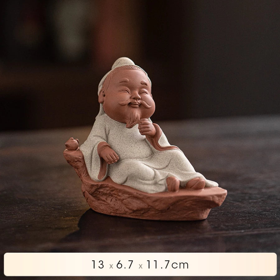 Tea Sage Elder Statue – Peaceful Zen Decor