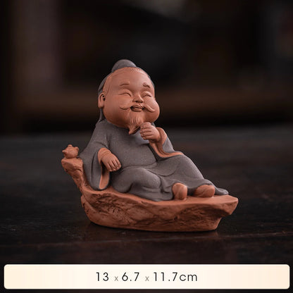 Tea Sage Elder Statue – Peaceful Zen Decor
