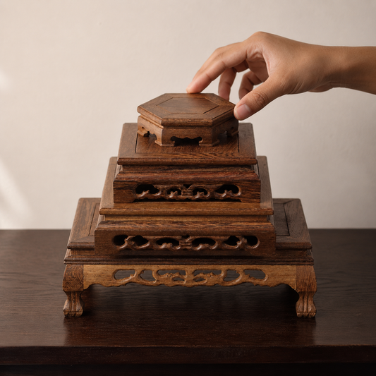 Wooden Display Stands for Statues and Home Decor