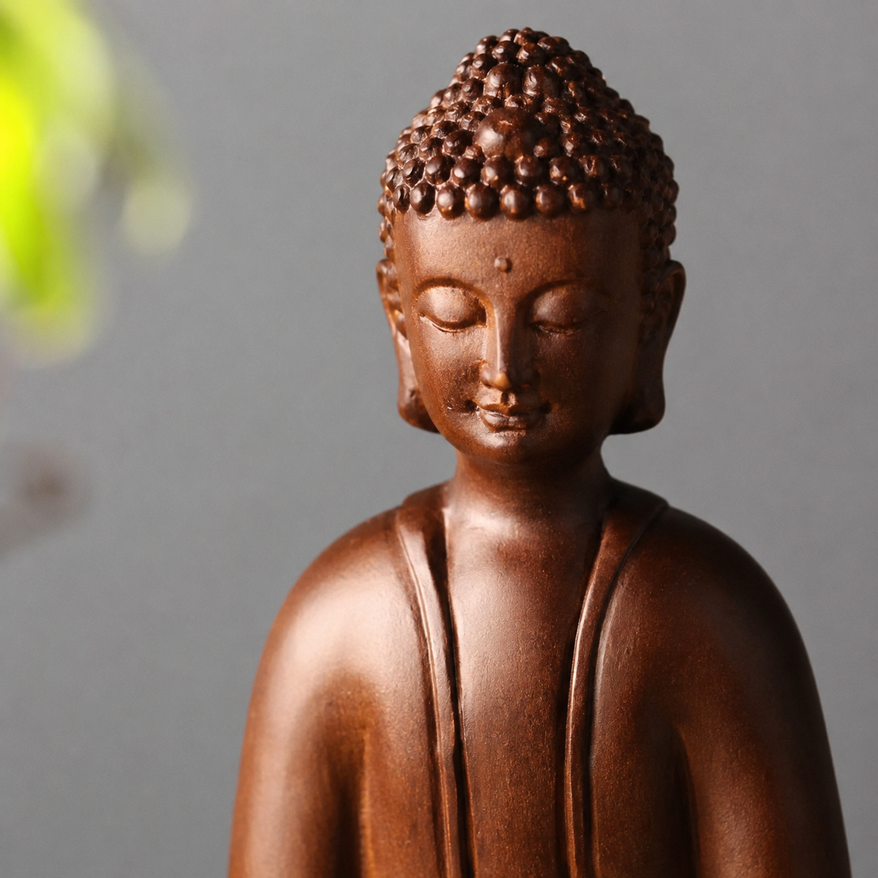 Meditation Buddha Padauk Wood Statue