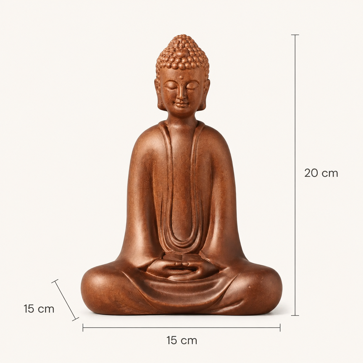 Meditation Buddha Padauk Wood Statue