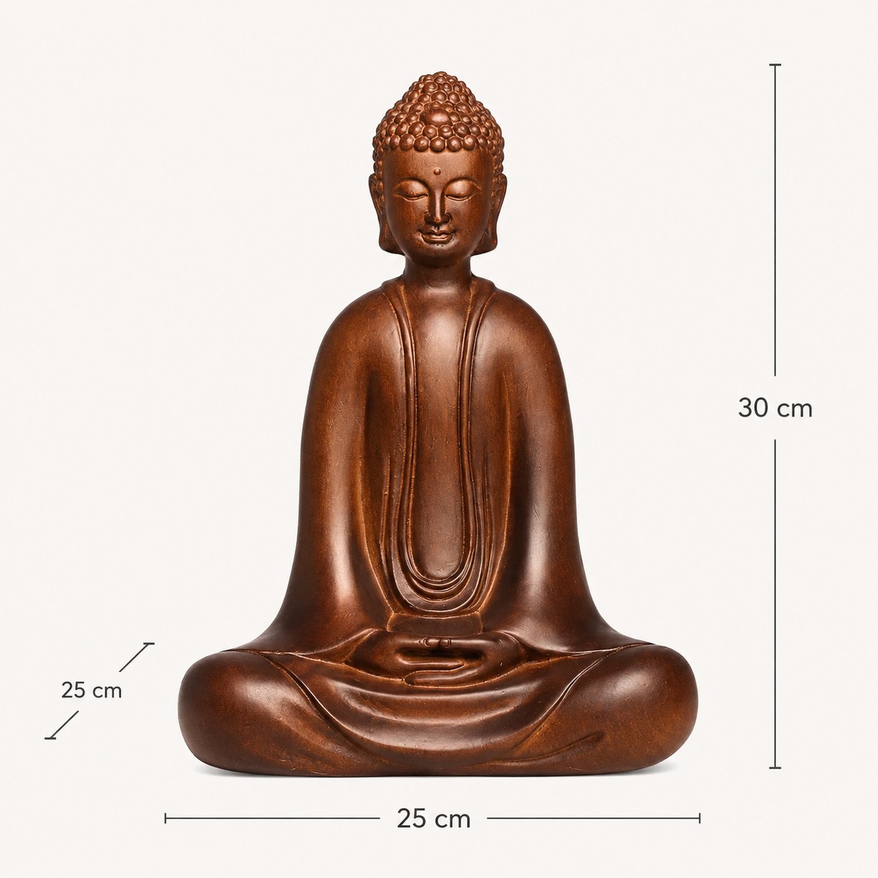 Meditation Buddha Padauk Wood Statue