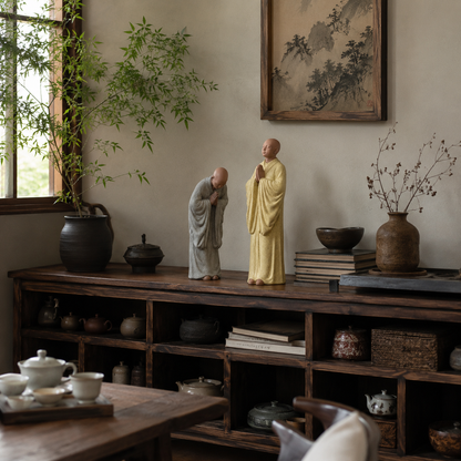 Zen Monk Prayer Statue