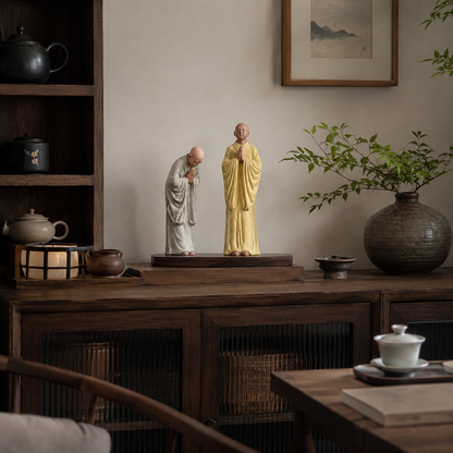 Zen Monk Prayer Statue