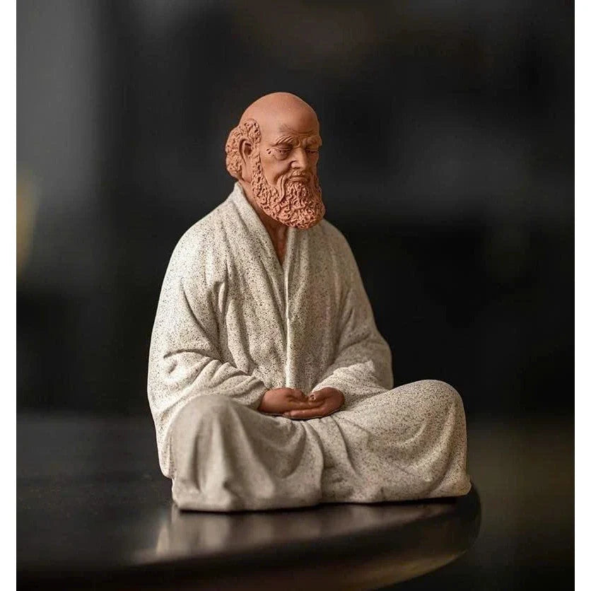 Bodhidharma Meditation Feng Shui Decor Statue