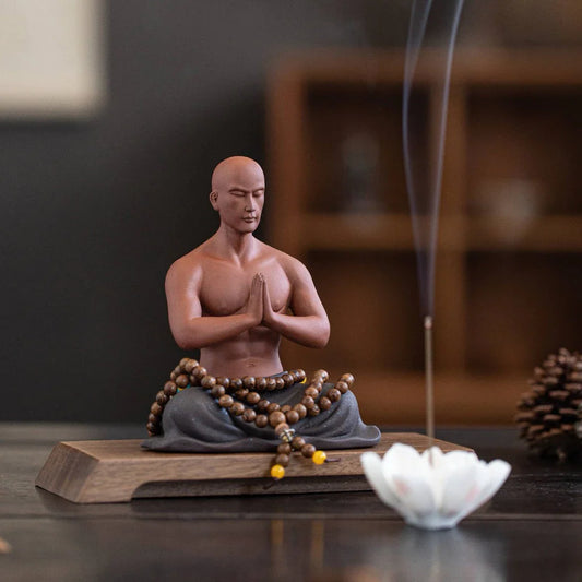 Prayer Meditation Statue for Home and Tea Table