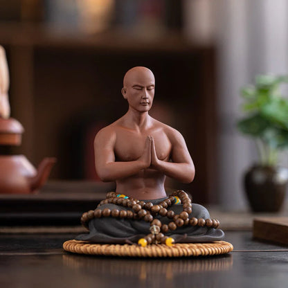 Prayer Meditation Statue for Home and Tea Table