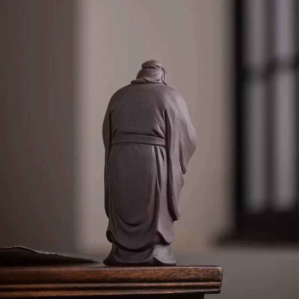 Confucius Stone Resin Decor Statue